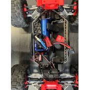 Zeer nette oranje Traxxas Hoss VXL 4x4 met lichtset