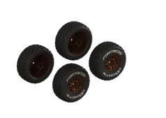 Arrma ARA-2024 dBoots 'FORTRESS' Glued Tire Set, Bronze (2 Pairs)