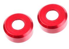 Team Corally C-00180-532 HDA Suspension Arm Insert - Outer - Spacer 1.5mm - Aluminum - Red - 2 pcs