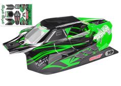 Team Corally C-00180-857-G Polycarbonate Body - Asuga ASUGA XLR - Painted GREEN - Cut - 1 pc