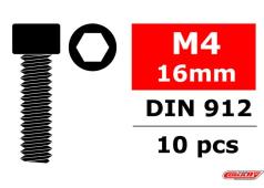 Team Corally C-3001-40-16 Steel Screws M4 x 16mm - Hex Socket Head - 10 pcs