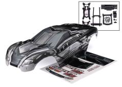 TRAXXAS Body Rustler 4X4 prographix met voor en achter body mounts for clipless mounting