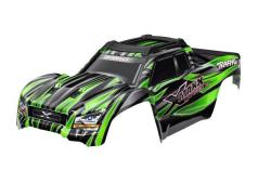 TRX7868-GRN BODY, X-MAXX ULTIMATE, GREEN (PAINTED, DECALS APPLIED) (ASSEMBLED WITH FRONT & REAR BODY MOUNTS, REAR BODY S