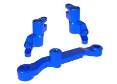 Traxxas 10743-BLUE Steering bellcranks, draglink blue-anodized