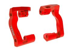 Traxxas TRX10733-RED Caster blocks (c-hubs), 6061-T6 aluminum (red-anodized), left & right