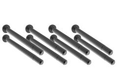 Traxxas TRX10740X Suspension pins, outer (hardened steel), 3x34mm (4), 3x37mm (4)