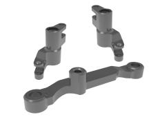 Traxxas TRX10743-GRAY Steering bellcranks, draglink grau-anodized