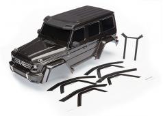 Traxxas TRX8811R Body, Mercedes-Benz G 500 4x4, compleet (zwart) (inclusief achterste carrosseriesteun, grill)