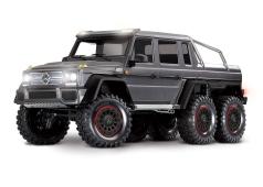 Traxxas TRX88296-4SLVR Traxxas TRX-6 Mercedes-Benz G 63 AMG Body 6X6 Electric Trail Truck Clipless Silver