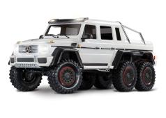 Traxxas TRX88296-4WHT Traxxas TRX-6 Mercedes-Benz G 63 AMG Body 6X6 Electric Trail Truck Clipless White