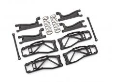 Traxxas TRX8995 wishbone set WideMaxx zwart wishbone, trekstangen + veer