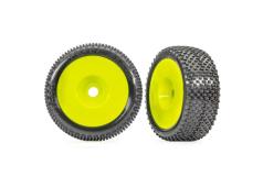 Traxxas TRX9074-YLW Tires & wheels, assembled, glued yellow dished 3.0