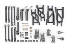 Traxxas TRX9180-GRAY Outer Driveline & Suspension Upgrade Kit, extreme heavy duty, gray (fits Rustler 2WD or Stampede 2W