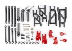 Traxxas TRX9180-RED Outer Driveline & Suspension Upgrade Kit, extreme heavy duty, red (fits Rustler 2WD or Stampede 2WD)