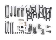 Traxxas TRX9181-GRAY Outer Driveline & Suspension Upgrade Kit, extreme heavy duty, gray (fits Slash 2WD)