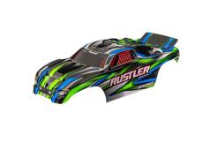 traxxas  TRX3721-GRN BODY, RUSTLER (ALSO FITS RUSTLER VXL), GREEN (PAINTED, DECALS APPLIED) (ASSEMBLED WITH FRONT & REAR