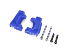 traxxas TRX9135-BLUE Caster blocks (c-hubs), extreme heavy duty, blue (left & right)/ 3x26mm hinge pins (2)/ 3x15mm BCS 