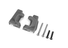 traxxas TRX9135-GRAY Caster blocks (c-hubs), extreme heavy duty, gray (left & right)/ 3x26mm hinge pins (2)/ 3x15mm BCS 