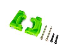 traxxas TRX9135-GRN Caster blocks (c-hubs), extreme heavy duty, green (left & right)/ 3x26mm hinge pins (2)/ 3x15mm BCS 