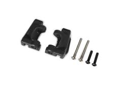 traxxas TRX9136 Caster blocks (c-hubs), extreme heavy duty, black (left & right)/ 3x26mm hinge pins (2)/ 3x15mm BCS (2) 