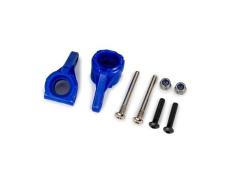 traxxas TRX9137-BLUE Steering blocks, extreme heavy duty, blue (left & right)/ 3x26mm hinge pins (2)/ 3x15mm BCS (2) (fo