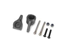 traxxas TRX9137-GRAY Steering blocks, extreme heavy duty, gray (left & right)/ 3x26mm hinge pins (2)/ 3x15mm BCS (2) (fo