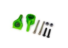 traxxas TRX9137-GRN Steering blocks, extreme heavy duty, green (left & right)/ 3x26mm hinge pins (2)/ 3x15mm BCS (2) (fo