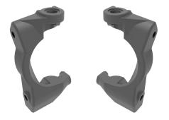 Traxxas TRX10732-GRAY Caster blocks (c-hubs), left & right (gray)