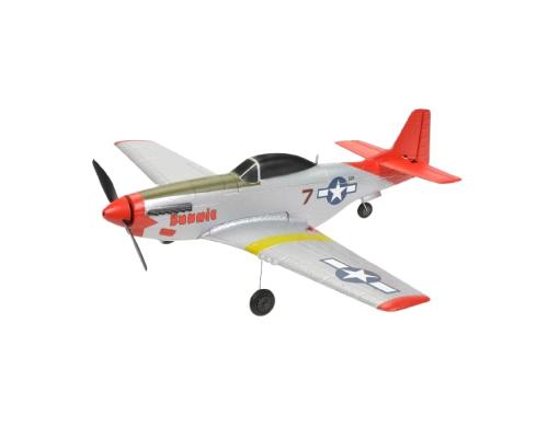 EZ-Wings - Mini P-51 Mustang - RTF - 450 mm - 1+1 Li-Po-batterij - USB-oplader