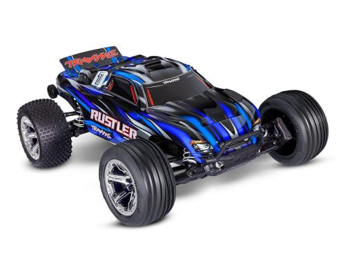 Traxxas Rustler 2WD BL-2S HD Blauw