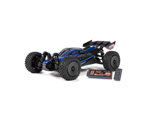 Arrma TYPHON GROM 223S BLX Brushless 4X4 Small Scale Buggy RTR with Battery & Charger, Blue