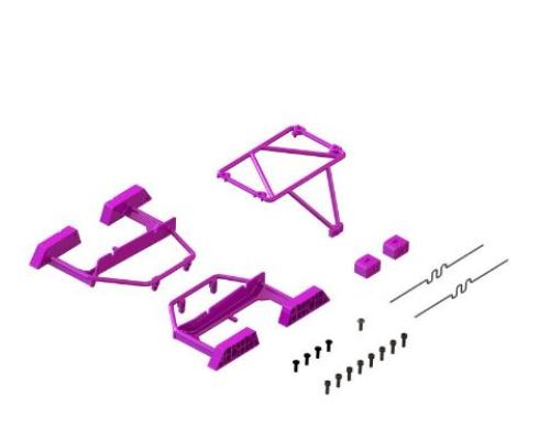 Arrma ARA-1568 Desert Truck Body Roll Cage Set, Purple: GROM