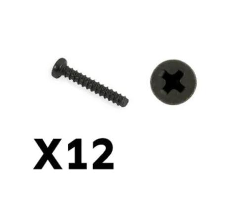 FTX FTX9755 Tracer pan head self tapping screws pbho 2x12mm (12pcs)