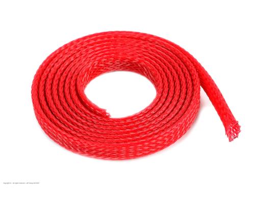 Revtec GF-1476-012 Draadbeschermhoes Gevlochten 6mm Rood 1m