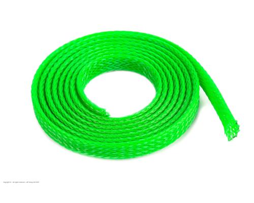 Revtec GF-1476-014 Draadbeschermhoes Gevlochten 6mm Neon Groen 1m