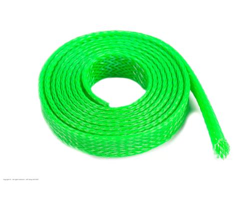 Revtec GF-1476-024 Draadbeschermhoes Gevlochten 8mm Neon Groen 1m