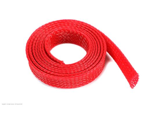 Revtec GF-1476-032 Draadbeschermhoes Gevlochten 10mm Rood 1m