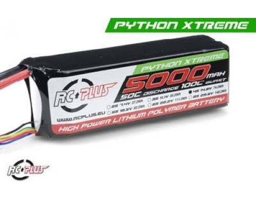 RC Plus RC-A50-5000-4S1P Python X-Treme 55C 5000 Mah 4S1P 14,8V