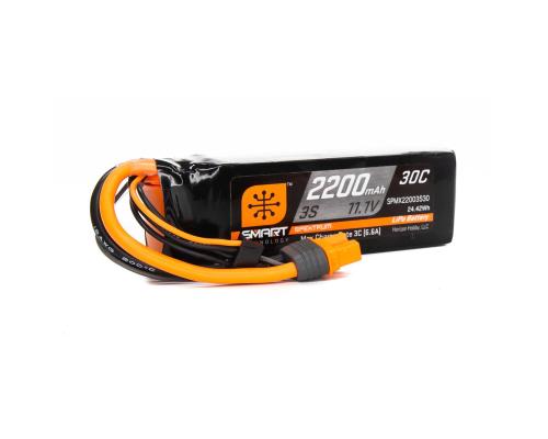 Spektrum 11.1V 2200mAh 3S 30C Smart LiPo Battery IC3