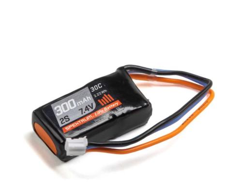 Spektrum SPMX3002S30 7.4V 300mAh 2S 30C LiPo Battery: PH