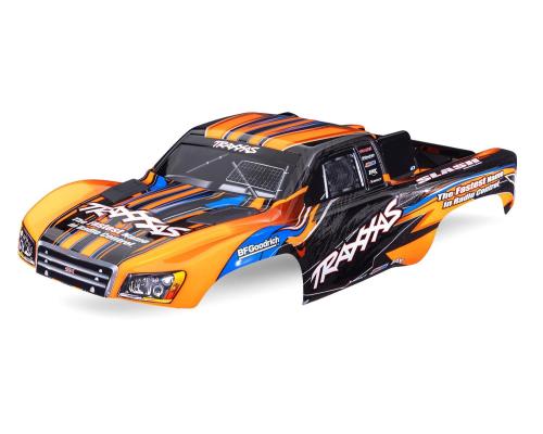 TRX5924-ORNG Body, Slash 2WD (past ook op Slash VXL & Slash 4X4), oranje (speciaal clipless)