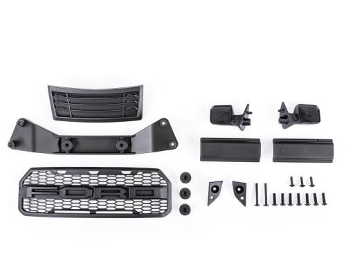 TRX5921 Grille/ grille mount/ mirrors, side (left & right)/ mirror mounts (left & right)/ body mount adapter/ rear latch