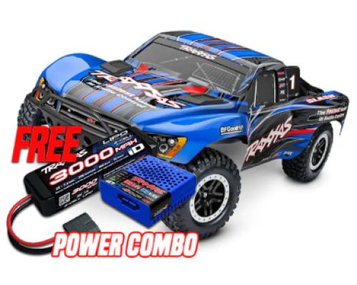 SLASH BL-2S SCHAAL 1/10 2WD SHORT COURSE RACINGTRUCK TQ 2,4 GHz - BLAUW INCL. ACCUPACK