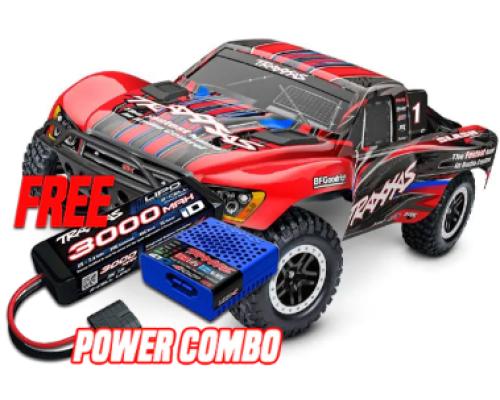 SLASH BL-2S SCHAAL 1/10 2WD SHORT COURSE RACINGTRUCK TQ 2,4 GHz - ROOD INCL. ACCUPACK