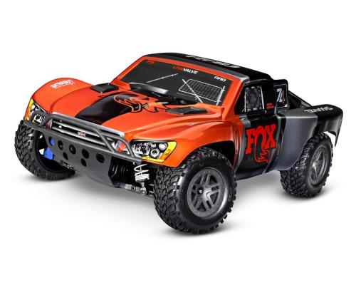 TRAXXAS SLASH 4X4 BL-2S BRUSHLESS: 1/10 SCALE 4WD ELECTRIC SHORT COURSE TRUCK TQ 2.4GHZ - FOX