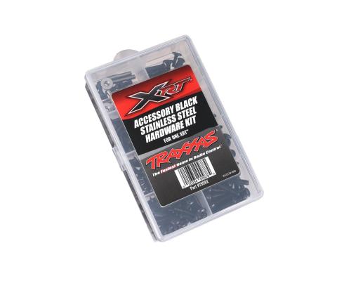 TRAXXAS TRX7998X HARDWARE KIT, ZWART ROESTVRIJ STAAL, XRT (BEVAT ALLE ROESTVRIJ STALEN HARDWARE DIE OP XRT WORDT GEBRUIK