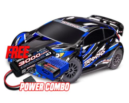 Traxxas Ford Fiesta ST Rally BL-2s - Blauw INCL. ACCUPACK