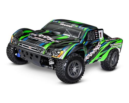 Traxxas SLASH 4X4 BL-2S BRUSHLESS 1/10 SCALE 4WD SHORT COURSE TRUCK TQ 2.4GHZ - GREEN TRX68154-4GRN INCL-ACCUPACK