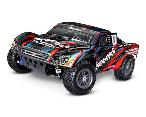 Traxxas SLASH 4X4 BL-2S BRUSHLESS 1/10 SCALE 4WD SHORT COURSE TRUCK TQ 2.4GHZ - RED TRX68154-4RED