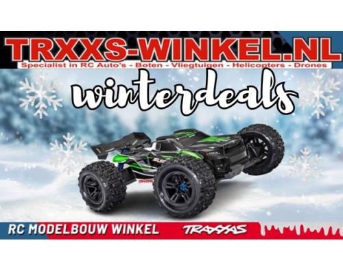 Wintert Traxxas Sledge: 1/8 4WD Groen borstelloze elektrische monstertruck met TQi 2,4 GHz Traxxas Link-enabled radiosys